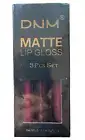 3 Piece Matte Lip Gloss Set - 06 Wine & Rouge & Rose - DNM
