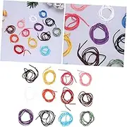 TEHAUX 1set Cowhide Rope Locket Bracelet Braided Bracelets Suede Jewlery Cord Necklace Beading Rope Lanyard Accessories Handmade Jewelry Thread Braid Jewelry Chain with Pendant 20pcs