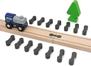 Set of 15 Male Bone Shaped Wooden Train Connectors Compatible with Brio