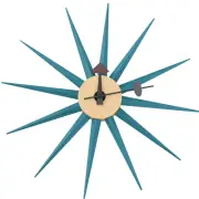 LeisureMod Maxi Modern Design Colorful Star Silent Non-Ticking Wall Clock