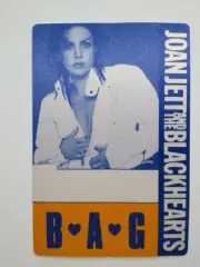 Joan Jett And The Blackhearts Backstage Pass Artist Photo Punk New Wave 1988