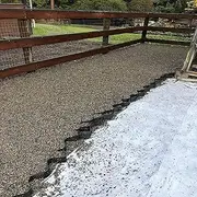 2 Inch Gravel Grid, Walkway Driveway Ground Grid Mesh for Outdoor Backyard Garden Parking, Soil Stabilizer Mud Grids for Subgrade Work(3x7 m/10x23 ft)