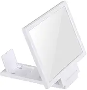 Phone Screen Magnifier 3D Mobile Phone Screen Magnifier HD Amplifying Stand Movie Video Foldable Desktop 7.1 * 5.9 Inch Bracket Folding Phone Holder