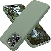 OTOFLY Designed for iPhone 14 Pro Max Case, Silicone Shockproof Slim Thin Phone Case for iPhone 14 Pro Max 6.7 inch (Calke Green)