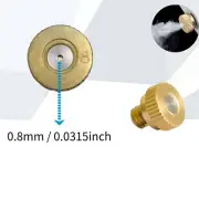 10pcs Brass Misting Nozzle 10/0.8mm Orifice Dia for Cooling System