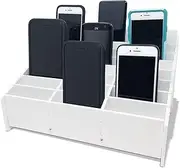 Pixiss Classroom Cell Phone Storage Cubby and Calculator Storage Caddy Box - 24 Slots Cell Phone Holder