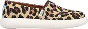 [TOMS] Women's Leopard Printed Canvas Casual Sneakers, Multicolor, Size 8 US