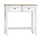 Console Table Hallway 2 Drawers Display Shelf