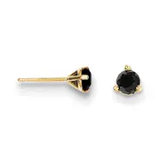 14k .40ct. Black Diamond Stud Earrings