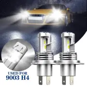 9003 H4 ZES LED Headlight Bulbs Conversion Kit Hi-Beam 6500K White Super Bright (for: Smart)