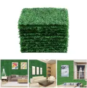 10 Artificial Plant Wall Panels Grass Hedge Fake Vertical Garden Ivy Mat Foliage
