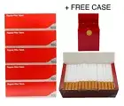500x Ventti Regular Filter Tubes King Size Cork Tobacco Cigarette Red+Free Case