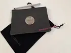 Mimco Black Gunmetal Leather Wallet Pouch Clutch Bag BNWT & Dust Bag RRP:$129.00