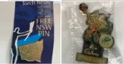 2 x Sydney 2000 Olympics Pins ~NSW Torch Relay & Lizzie Paralympic Mascot