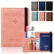 Travel Passport ID Wallet Holder Cover RFID Blocking Card Case Cover Leather