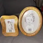 Solid Oak Picture Frames New Lot Of 2 Vintage Kmart AA