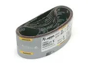 Mirka 4 x 24 Hiolit Cloth X-Weight Premium Portable Sanding Belts 120G, Qty. 10