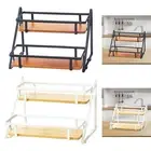 2 Tier Spice Rack Kitchen Cabinet Shelf for Pantry Cupboard Tabletop