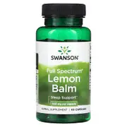 Swanson, Full Spectrum Lemon Balm, 500 mg, 60 Capsules