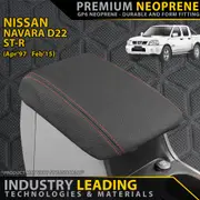 Nissan Navara D22 - ST-R - GP6 Premium Neoprene Console Lid Cover (Made to Order)