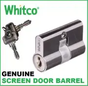 Brand new Whitco Screen Door Lock Cylinder Barrel Replacement 2x Keys KA or KD