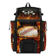 Boombah Superpack Baseball/Softball Bat Gear Players Bag Pack/Backpack Fire Ball