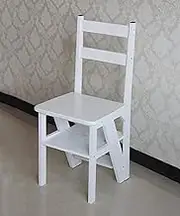 Foot Stool Ladder Stool Folding Step Stool Bamboo Wood Ladder Chair Home Four Layers Multi-Purpose Ladders/C