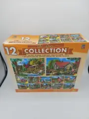 Alan Giana Puzzle Collection, 12 Jigsaw Puzzles by MasterPieces, NEW & SEALED