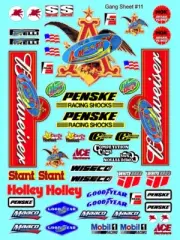 White Vinyl Sticker Sheet 11-R/C MODEL Decal 1/12-1/10-DIE CUT-axialtraxxaslosi