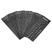 Arabic German Russian French Portuguese Spanish English Keyboard Stickers