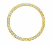 CREATED DIAMOND BEZEL FOR 36MM ROLEX TUDOR OYSTER PRINCE DAY DATE WATCH GOLD