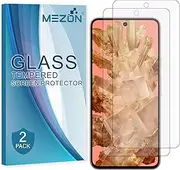 MEZON [2 Pack] Tempered Glass for Google Pixel 8 (6.2") - Crystal Clear Premium 9H HD Screen Protector – Case Friendly, Shock Absorption (Pixel 8, 9H)