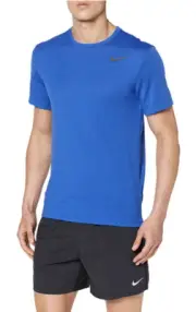 Nike Men's Hyper Dry Tee (Game Royal/HTR/Black) Size Medium - B3