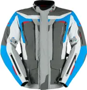 Furygan Voyager, textile jacket waterproof , color: Light Grey/Grey/Light Blue , size: 3XL
