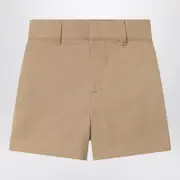 [Burberry] Beige cotton blend shorts 12 M Beige