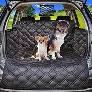 SUV Cargo Liner for Dogs-Car Trunk Cover Pet Cargo Seat Cover Large Premium Non Slip,Waterproof Mat-Universal,Dog Seat Cover Mat for SUVs Sedans Vans with Bumper Flap Protector(Large-Note The Size)