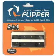 Flipper Standard Stainless Steel Glass Tank Replacement Scraper Blades
