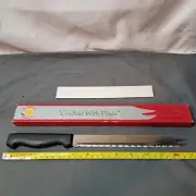 Samurai Cutlery Carving Slicing Serrated Knife 8” Stainless Fresh Frozen FoodNew