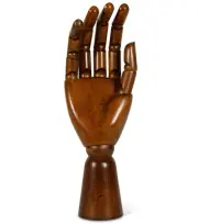 Artist Hand Sculpture Mannequin Jointed Movable Wooden Model 9.8" Figurine New