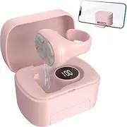 Remote Scrolling Ring for TikTok, Bluetooth Camera Shutter Remote Clicker, Smart Ring with Holder, Remote Control Ring for TIK Tok, Kindle App Page Turner for ipad, iPhone, iOS, Android (Pink)