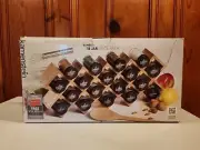 Brand New Kamenstein Criss-Cross Bamboo Spice Rack with 18 FULL spice jars