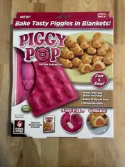 PIGGY POP Silicone Baking Pan Pigs In a Blanket! As Seen On T. V.