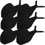 [WESIEVYA] Essential 6pcs Chef Hat Uniform Caps Hats Restaurant Cooks Chef Hat Sturdy Cotton Cloth Easy to Wear Black