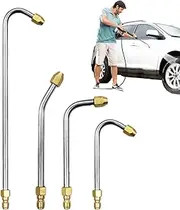 Pressure Washer Wand Extension, Angled Nozzle Attachment, Multifunctional Leakproof High Pressure Washer Angled Nozzle for Car Washing, Home Maintenance, Window Cleaning