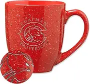 Rico Industries NCAA Chapman Panthers Primary Logo Red 16 oz Team Color Laser Engraved Speckled Ceramic Coffee Mug