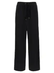 [Brunello Cucinelli] Brunello Cucinelli-Shiny Trims Pantaloni Nero-Donna M