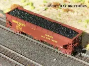 Hay Brothers LUMP (RAW) COAL LOAD - Fits ATLAS 70-Ton HART N scale Gondolas