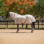 Caribu Ripstop Combo XL Gusset Horse Rug Navy Kumquat - 5.6FT / Navy/Kumquat