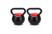 2x Powertrain Adjustable Kettlebells Weights Dumbbell 18kg
