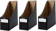 jojofuny 3pcs File Document Box Book Storage Rack Files Books Holder Office Magazine Holder